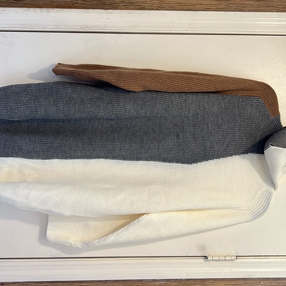 Color Block Turtle Neck Raglan Sleeve sweater dress🤩🤩🤩 - Picture 4 of 4